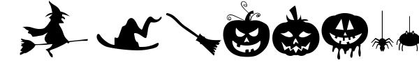 Freaky Halloween font preview
